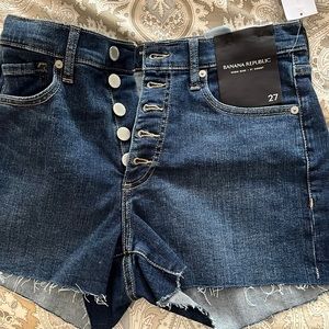 Banana republic Jean shorts new with tags